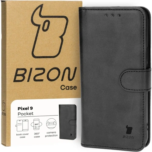 Etui z klapką Bizon Case Pocket do Google Pixel 9 / 9 Pro czarne