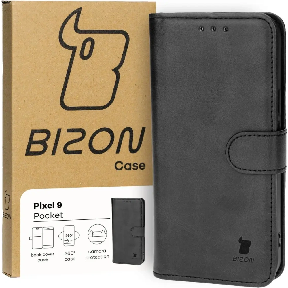 Hurtownia GSM - Bizon tok zseb Google Pixel 9 / 9 Pro fekete - BIZ5455 - {ean13} - Hurt
