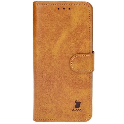 Etui z klapką Bizon Case Pocket do Google Pixel 9 / 9 Pro brązowe
