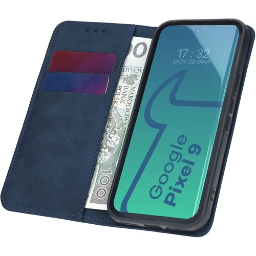 Etui z klapką Bizon Case Pocket Pro do Google Pixel 9 / 9 Pro granatowe