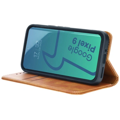 Etui z klapką Bizon Case Pocket Pro do Google Pixel 9 / 9 Pro brązowe