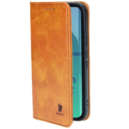 Etui z klapką Bizon Case Pocket Pro do Google Pixel 9 / 9 Pro brązowe