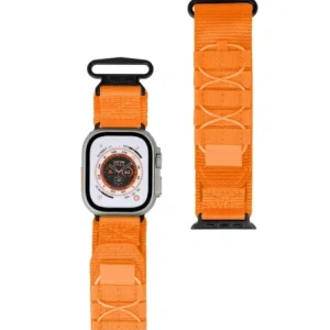 Hurtownia GSM - Sportovní pásek k hodinkám Bizon Strap Watch Adventure pro Apple Watch 44/45/46/49 mm oranžový - BIZ5461 - {ean13} - Hurt