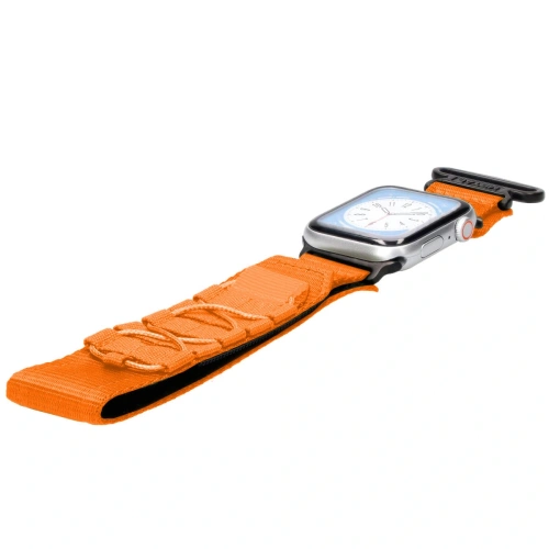 Sportowy pasek do zegarka Bizon Strap Watch Adventure do Apple Watch 44/45/46/49 mm pomarańczowy