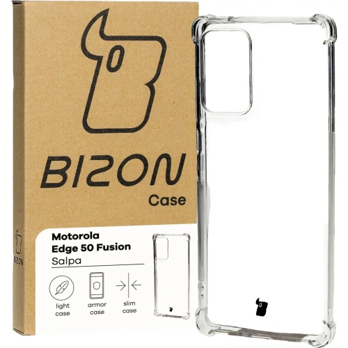 Elastyczne etui Bizon Case Salpa do Motorola Edge 50 Fusion przezroczyste