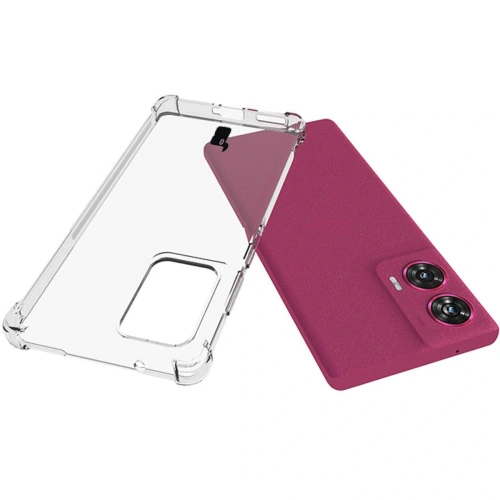 Elastyczne etui Bizon Case Salpa do Motorola Edge 50 Fusion przezroczyste