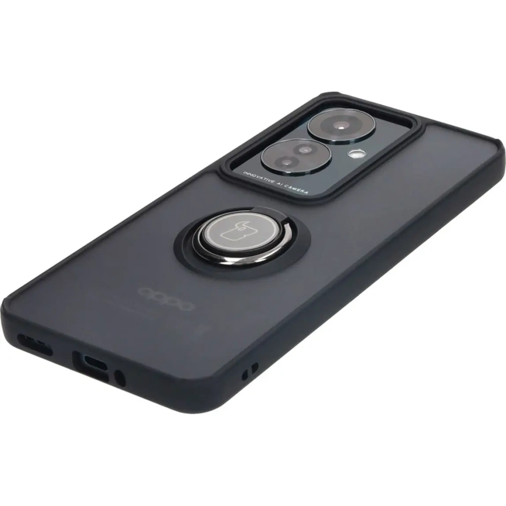 Hurtownia GSM - Bizon Case Hybrid Gyűrű Oppo Reno11 F 5G füstös fekete kerettel - BIZ4897 - {ean13} - Hurt
