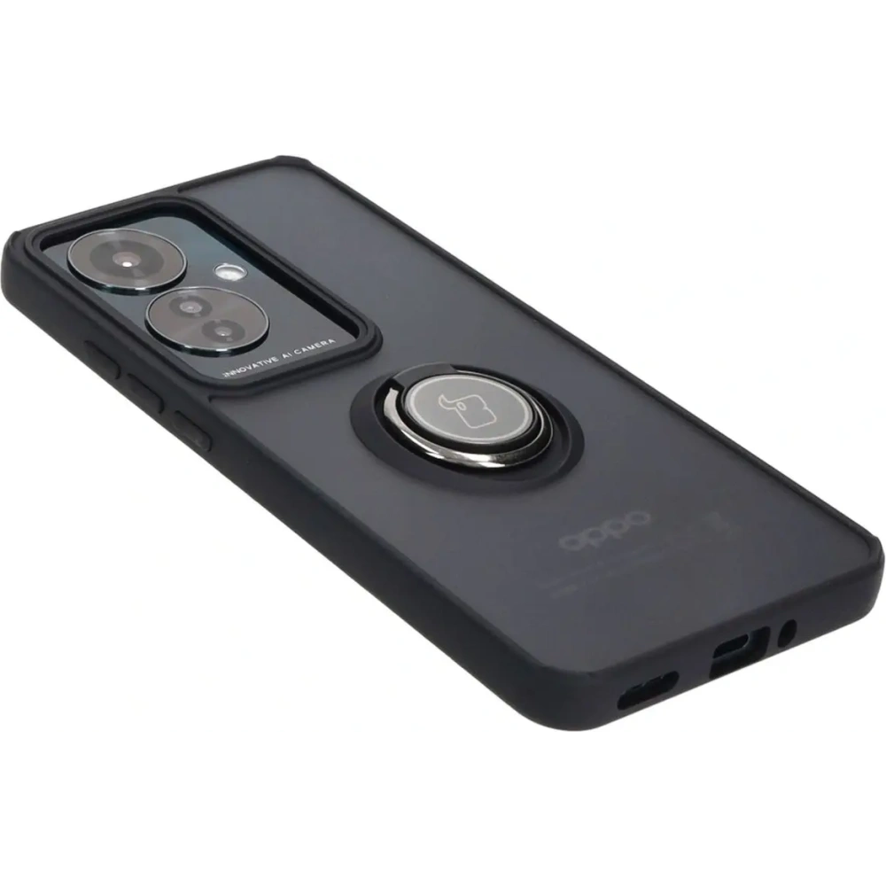 Hurtownia GSM - Bizon Case Hybrid Gyűrű Oppo Reno11 F 5G füstös fekete kerettel - BIZ4897 - {ean13} - Hurt