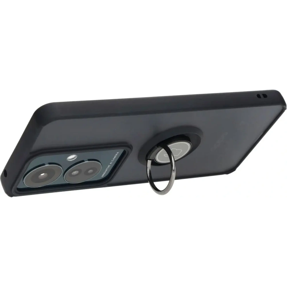Hurtownia GSM - Bizon Case Hybrid Gyűrű Oppo Reno11 F 5G füstös fekete kerettel - BIZ4897 - {ean13} - Hurt