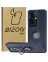 Bizon Case Hybrid Gyűrű Oppo Reno11 F 5G füstös, tengerészkék kerettel