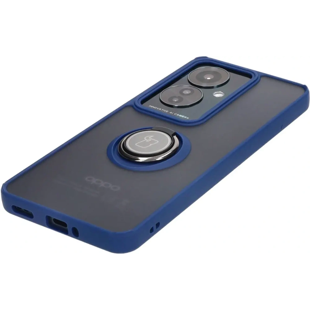 Hurtownia GSM - Bizon Case Hybrid Ring Oppo Reno11 F 5G rauchig mit einem navyblauen Rahmen - BIZ4898 - {ean13} - Hurt