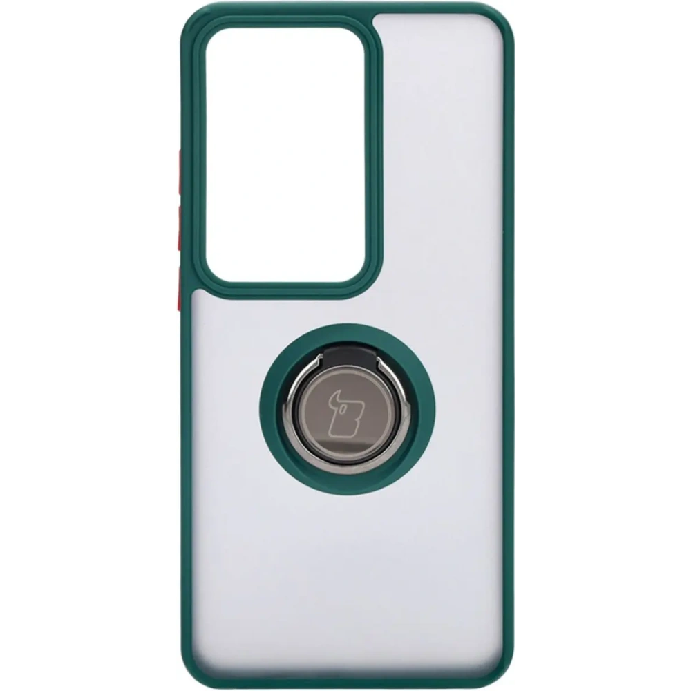 Hurtownia GSM - Bizon Case Hybrid Ring Oppo Reno11 F 5G rauchig mit einem dunkelgrünen Rahmen - BIZ4899 - {ean13} - Hurt