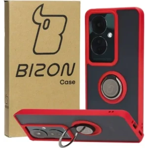 Hurtownia GSM - Bizon Case Hybrid Gyűrű Oppo Reno11 F 5G füstös piros kerettel - BIZ5471 - {ean13} - Hurt