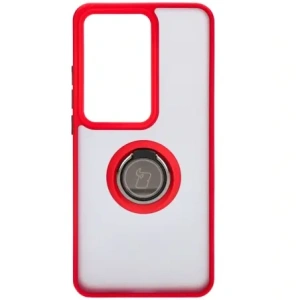 Hurtownia GSM - Bizon Case Hybrid Gyűrű Oppo Reno11 F 5G füstös piros kerettel - BIZ5471 - {ean13} - Hurt