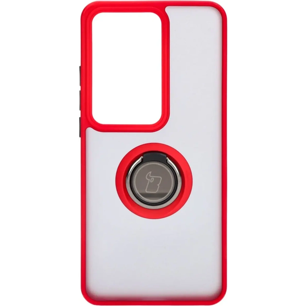 Hurtownia GSM - Bizon Case Hybrid Gyűrű Oppo Reno11 F 5G füstös piros kerettel - BIZ5471 - {ean13} - Hurt
