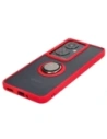 Hurtownia GSM - Bizon Case Hybrid Gyűrű Oppo Reno11 F 5G füstös piros kerettel - BIZ5471 - {ean13} - Hurt