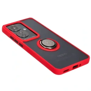 Hurtownia GSM - Bizon Case Hybrid Ring Oppo Reno11 F 5G rauchig mit rotem Rahmen - BIZ5471 - {ean13} - Hurt