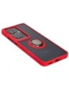 Hurtownia GSM - Bizon Case Hybrid Gyűrű Oppo Reno11 F 5G füstös piros kerettel - BIZ5471 - {ean13} - Hurt