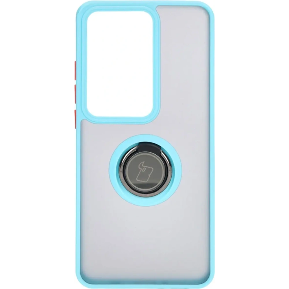 Hurtownia GSM - Bizon Case Hybrid Ring Oppo Reno11 F 5G rauchig mit einem hellblauen Rahmen - BIZ5472 - {ean13} - Hurt