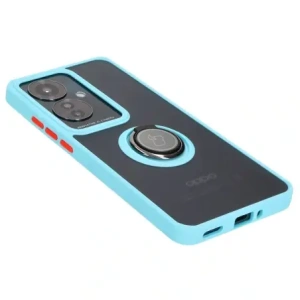 Hurtownia GSM - Bizon Case Hybrid Gyűrű Oppo Reno11 F 5G füstös színben, világoskék kerettel. - BIZ5472 - {ean13} - Hurt