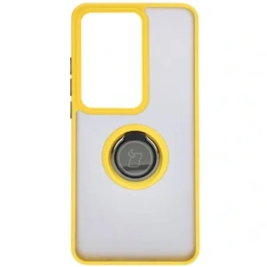 Hurtownia GSM - Bizon Case Hybrid Gyűrű Oppo Reno11 F 5G füstös sárga kerettel - BIZ5473 - {ean13} - Hurt