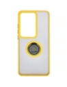 Hurtownia GSM - Bizon Case Hybrid Ring Oppo Reno11 F 5G fumuriu cu un cadru galben - BIZ5473 - {ean13} - Hurt