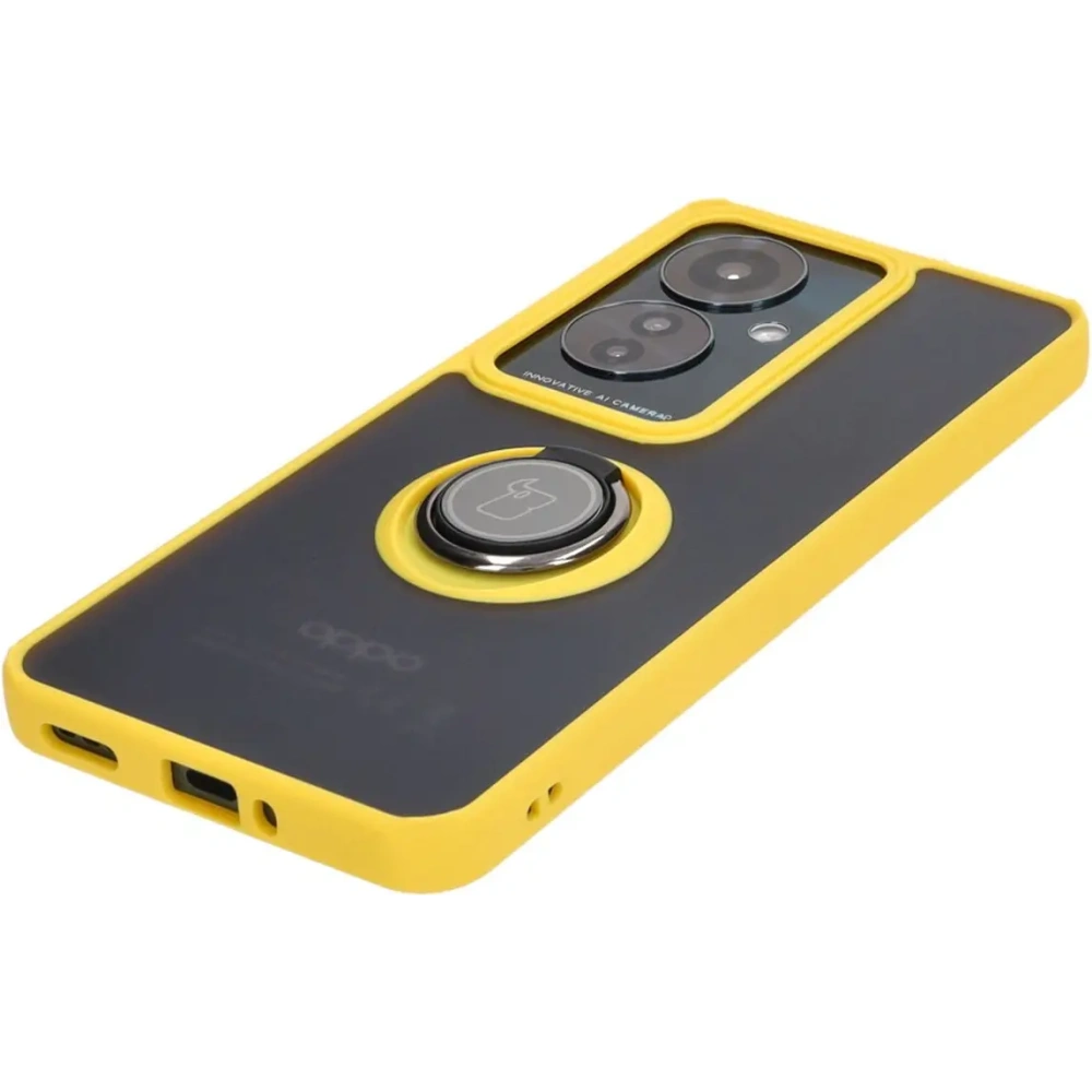 Hurtownia GSM - Bizon Case Hybrid Gyűrű Oppo Reno11 F 5G füstös sárga kerettel - BIZ5473 - {ean13} - Hurt