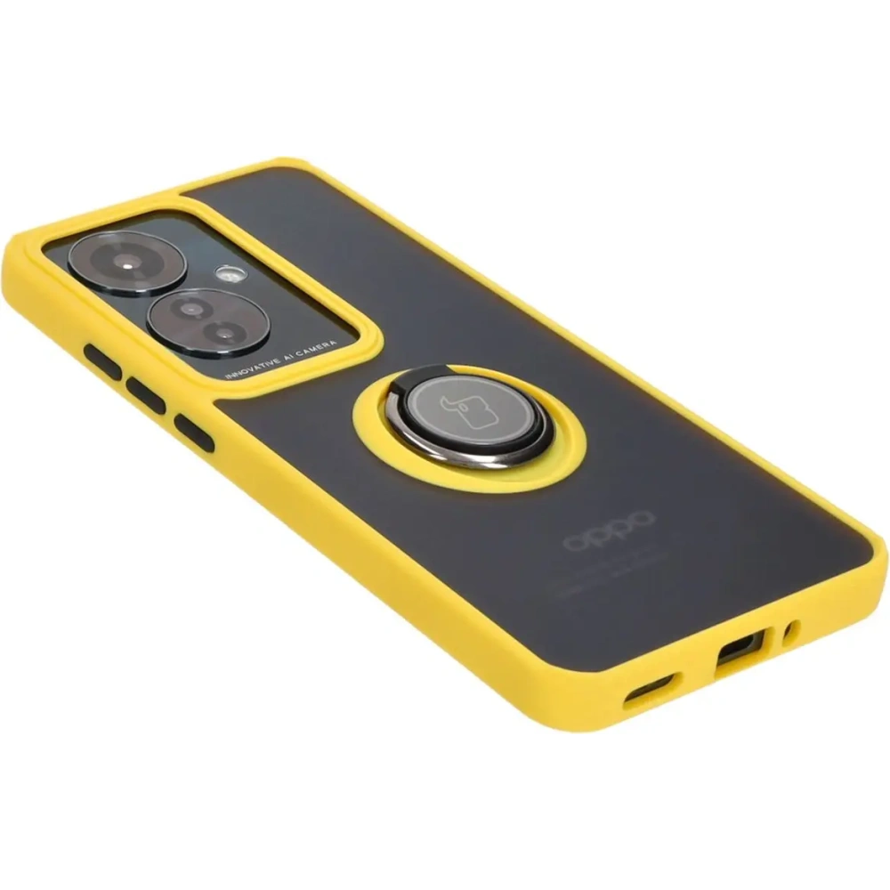 Hurtownia GSM - Bizon Case Hybrid Gyűrű Oppo Reno11 F 5G füstös sárga kerettel - BIZ5473 - {ean13} - Hurt