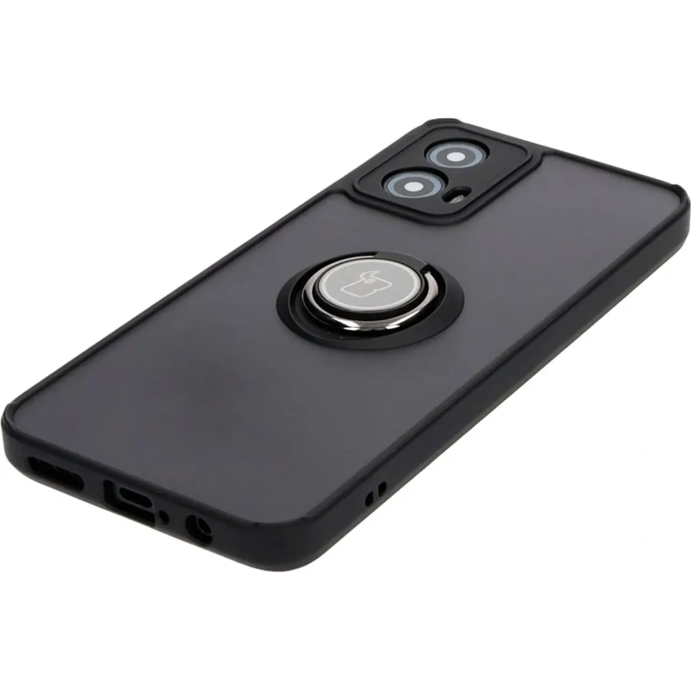 Hurtownia GSM - Bizon Case Hybrid Ring Motorola Moto G34 5G füstös fekete kerettel - BIZ4903 - {ean13} - Hurt