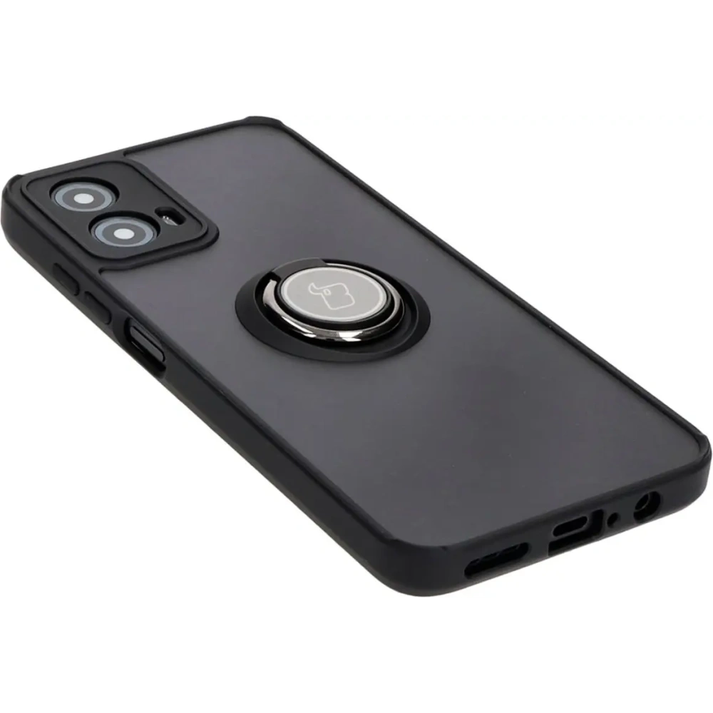 Hurtownia GSM - Bizon Case Hybrid Ring Motorola Moto G34 5G füstös fekete kerettel - BIZ4903 - {ean13} - Hurt