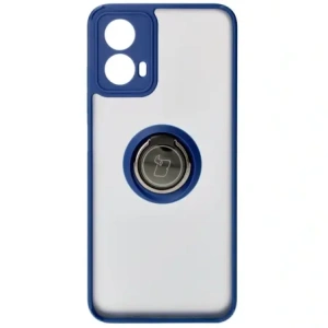 Hurtownia GSM - Bizon Case Hybrid Ring Motorola Moto G34 5G rauchig mit einem navyblauen Rahmen - BIZ4904 - {ean13} - Hurt