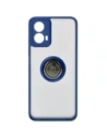 Hurtownia GSM - Bizon Case Hybrid Ring Motorola Moto G34 5G rauchig mit einem navyblauen Rahmen - BIZ4904 - {ean13} - Hurt