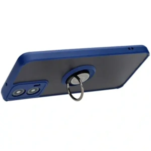 Hurtownia GSM - Bizon Case Hybrid Ring Motorola Moto G34 5G rauchig mit einem navyblauen Rahmen - BIZ4904 - {ean13} - Hurt