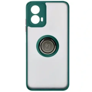 Hurtownia GSM - Bizon Case Hybrid Ring Motorola Moto G34 5G füstös sötétzöld kerettel - BIZ4905 - {ean13} - Hurt