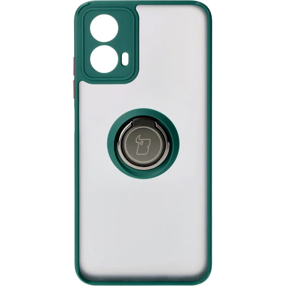 Hurtownia GSM - Bizon Case Hybrid Ring Motorola Moto G34 5G fumuriu cu un cadru verde închis - BIZ4905 - {ean13} - Hurt