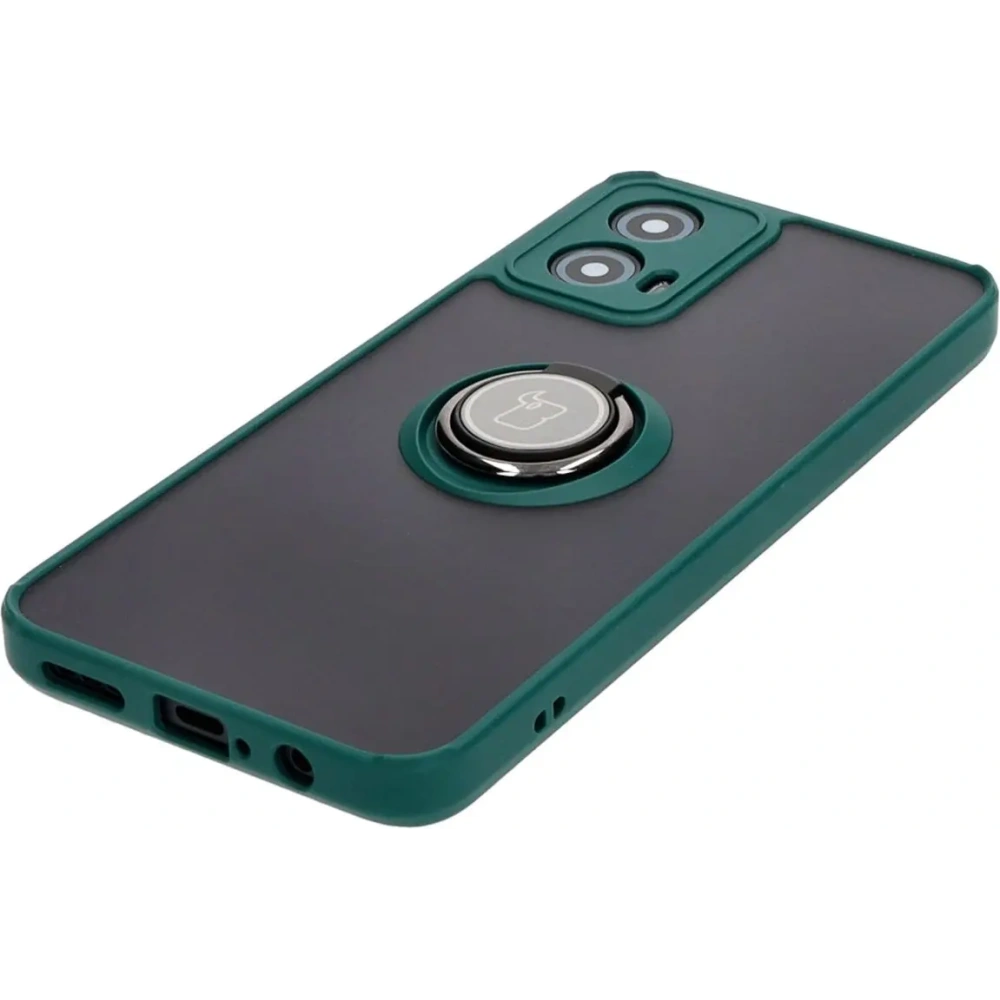 Hurtownia GSM - Bizon Case Hybrid Ring Motorola Moto G34 5G füstös sötétzöld kerettel - BIZ4905 - {ean13} - Hurt