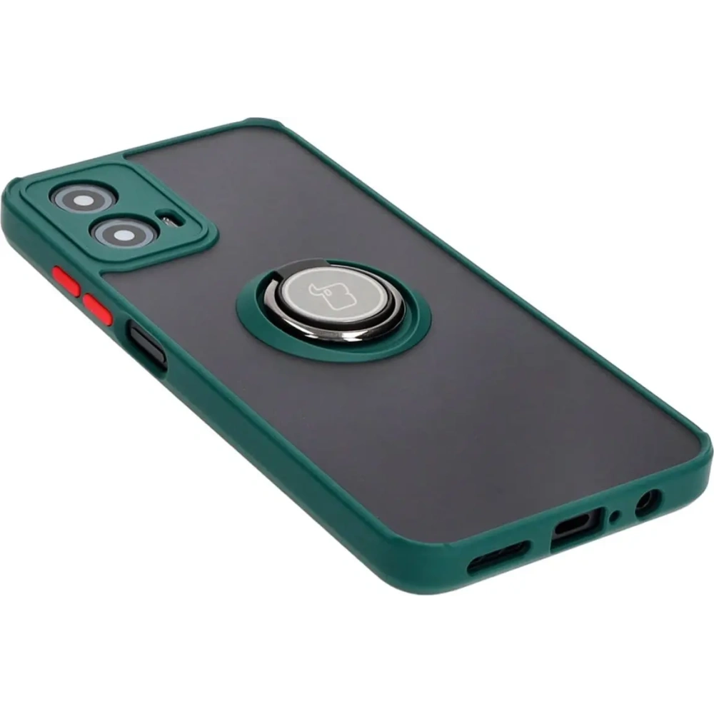 Hurtownia GSM - Bizon Case Hybrid Ring Motorola Moto G34 5G füstös sötétzöld kerettel - BIZ4905 - {ean13} - Hurt