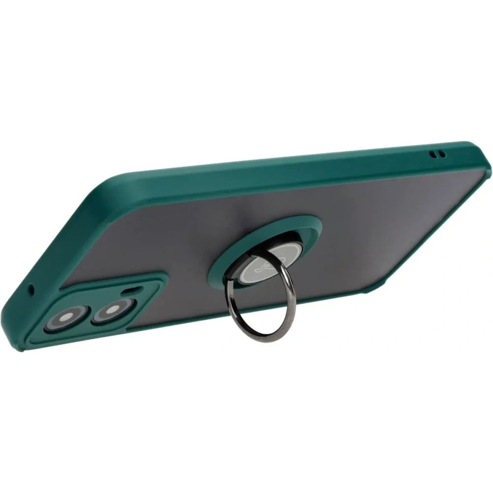 Hurtownia GSM - Bizon Case Hybrid Ring Motorola Moto G34 5G füstös sötétzöld kerettel - BIZ4905 - {ean13} - Hurt