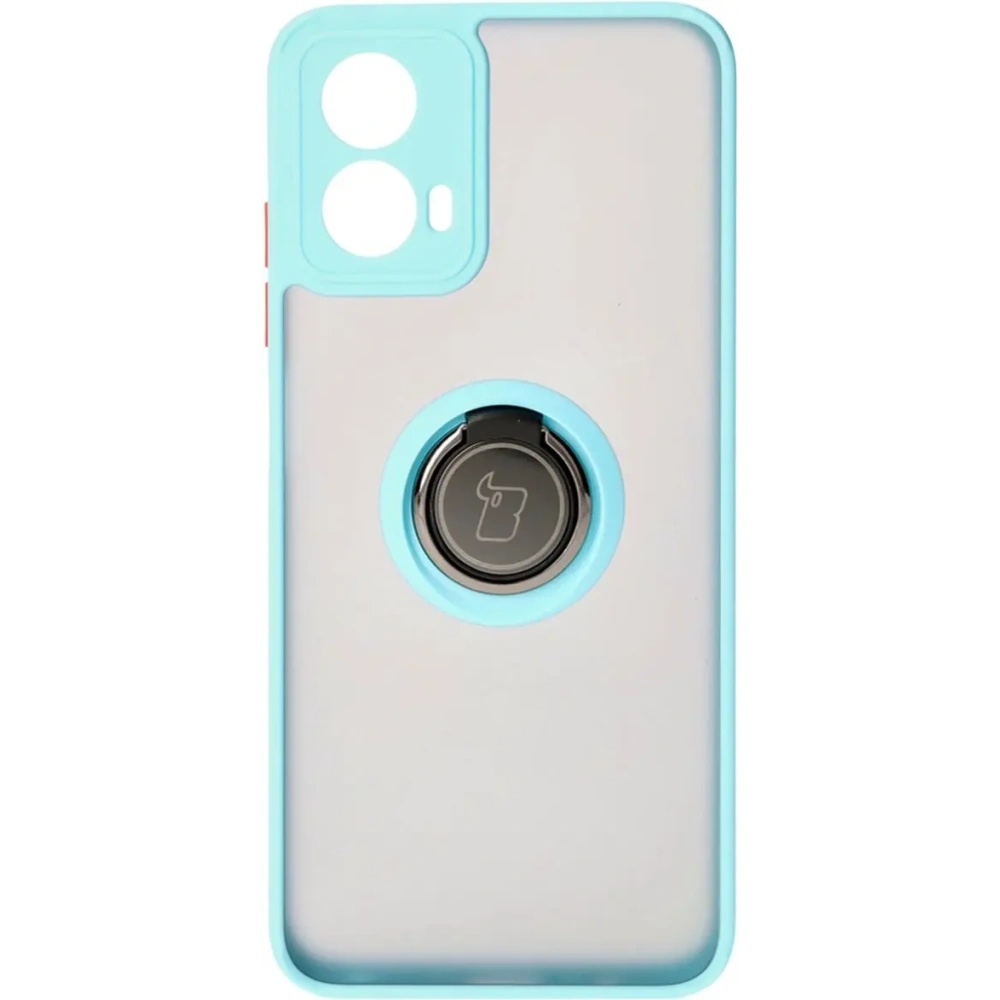 Hurtownia GSM - Bizon Case Hybrid Ring Motorola Moto G34 5G rauchig mit einem hellblauen Rahmen - BIZ4907 - {ean13} - Hurt