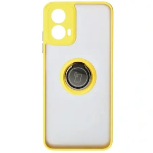 Hurtownia GSM - Bizon Case Hybrid Ring Motorola Moto G34 5G füstös sárga kerettel - BIZ4908 - {ean13} - Hurt