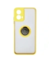 Wholesale Bizon Case Hybrid Ring Motorola Moto G34 5G smoky with a yellow frame - BIZ4908 - {ean13} - Hurt