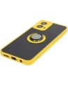 Wholesale Bizon Case Hybrid Ring Motorola Moto G34 5G smoky with a yellow frame - BIZ4908 - {ean13} - Hurt