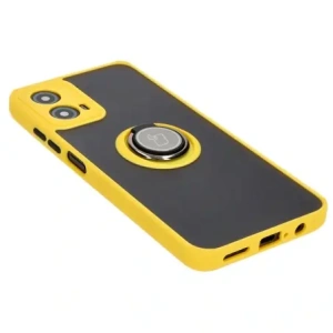 Hurtownia GSM - Bizon Case Hybrid Ring Motorola Moto G34 5G füstös sárga kerettel - BIZ4908 - {ean13} - Hurt