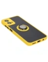 Hurtownia GSM - Etui s úchopem na prst Bizon Case Hybrid Ring pro Motorola Moto G34 5G kouřové s žlutým rámečkem - BIZ4908 - {ean13} - Hurt