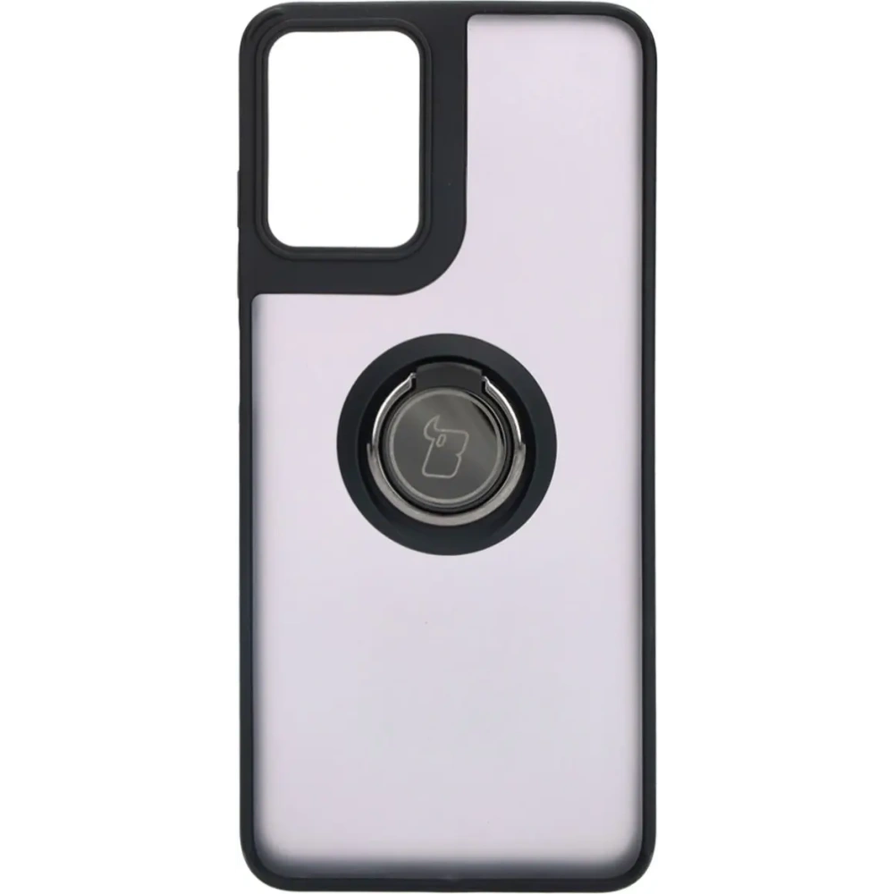 Hurtownia GSM - Bizon Case Hybrid Ring Motorola Moto G04 / G24 / G24 Power fumuriu cu un cadru negru - BIZ4910 - {ean13} - Hurt