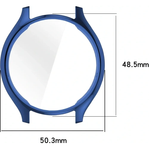 Etui z osłoną ekranu Bizon Case Watch Felipe do Xiaomi Watch 2 niebieskie