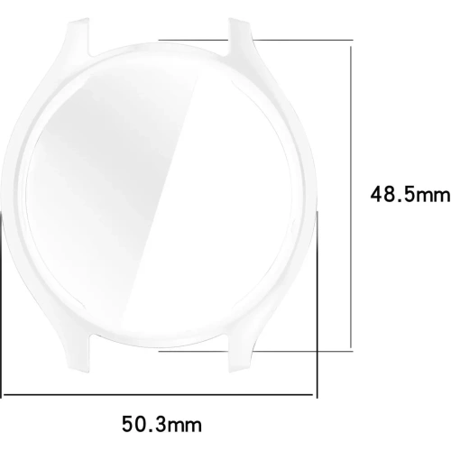 Etui z osłoną ekranu Bizon Case Watch Felipe do Xiaomi Watch 2 przezroczyste