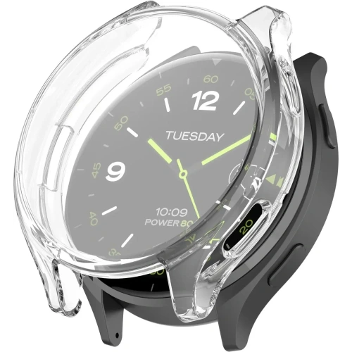 Etui z osłoną ekranu Bizon Case Watch Felipe do Xiaomi Watch 2 przezroczyste