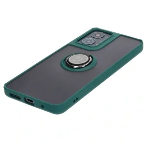 Hurtownia GSM - Bizon Case Hybrid Ring Motorola Moto G04 / G24 / G24 Power rauchig mit einem dunkelgrünen Rahmen - BIZ5485 - {ean13} - Hurt