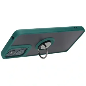 Hurtownia GSM - Bizon Case Hybrid Ring Motorola Moto G04 / G24 / G24 Power rauchig mit einem dunkelgrünen Rahmen - BIZ5485 - {ean13} - Hurt